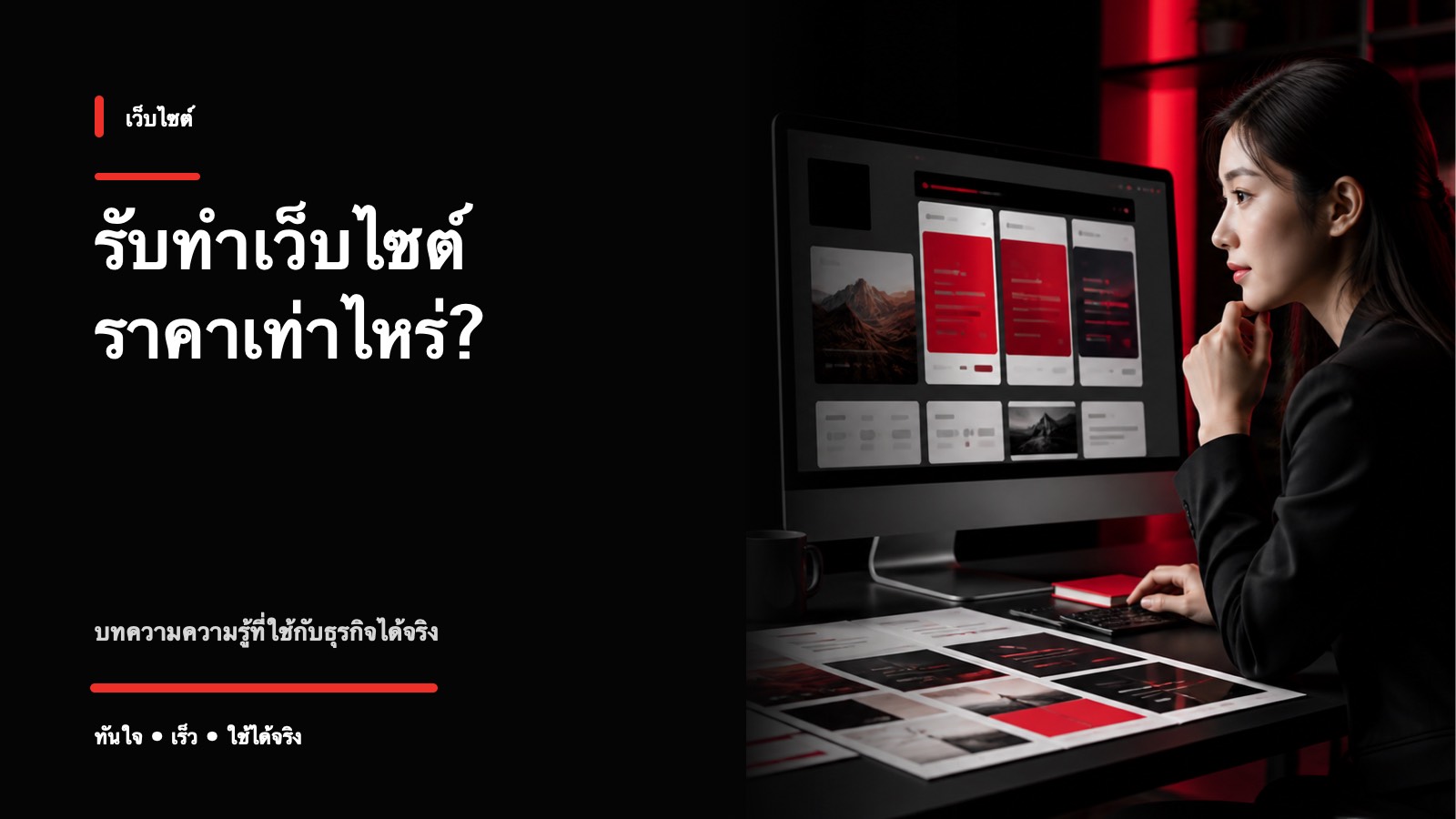 รับทำเว็บไซต์ ราคาเท่าไหร่? และต้องดูอะไรก่อนจ้าง
